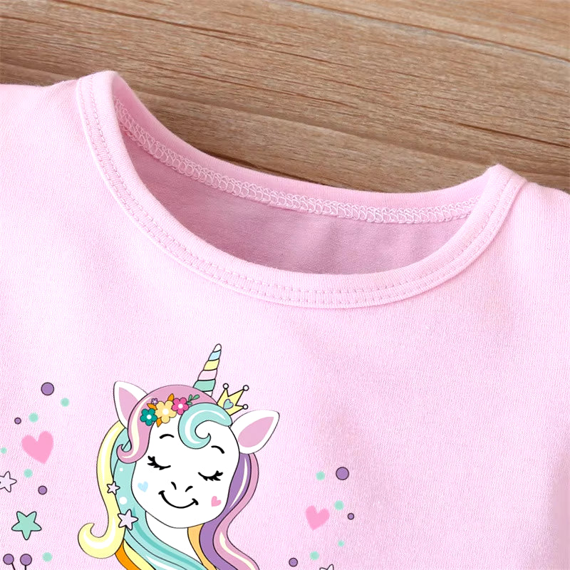 Toddler Baby Girls Dress Summer Kids Unicorn Dresses for Girls Clothes Baby Dresses Casual Costume for Girl Party Dresses 1-4Y