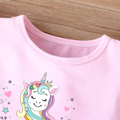 Toddler Baby Girls Dress Summer Kids Unicorn Dresses for Girls Clothes Baby Dresses Casual Costume for Girl Party Dresses 1-4Y