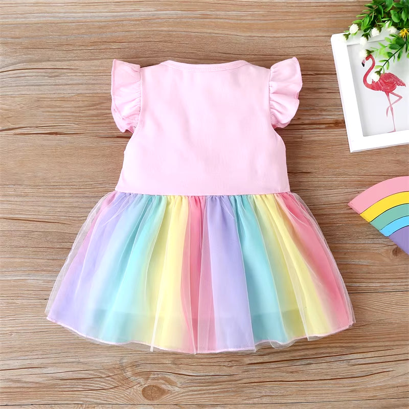 Toddler Baby Girls Dress Summer Kids Unicorn Dresses for Girls Clothes Baby Dresses Casual Costume for Girl Party Dresses 1-4Y